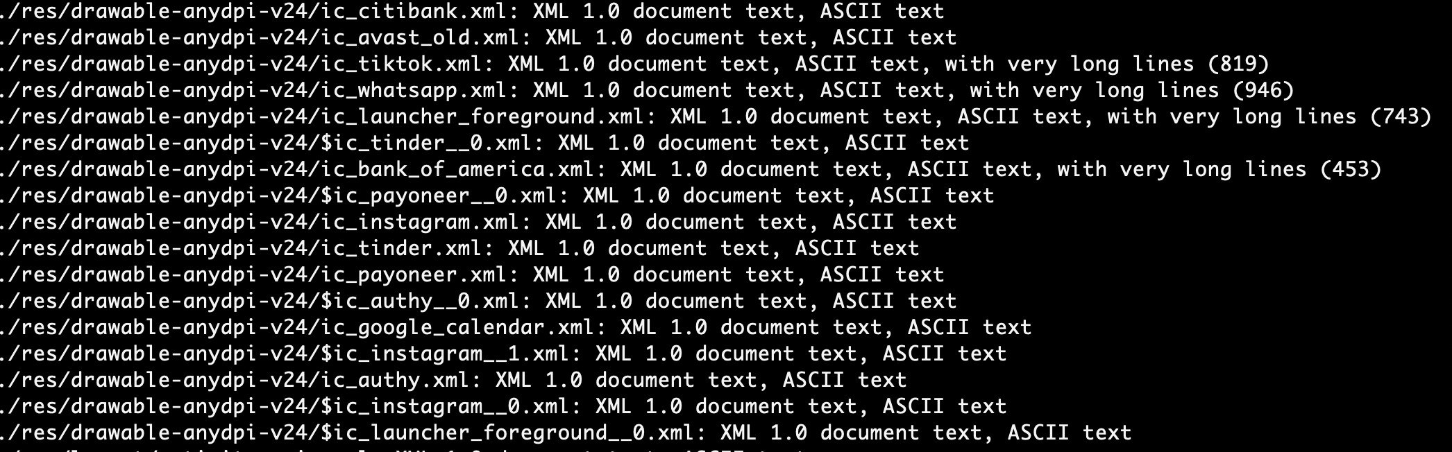 Strange XML files group 2